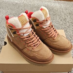 Women's UGG Brown and Red High-Top Boots